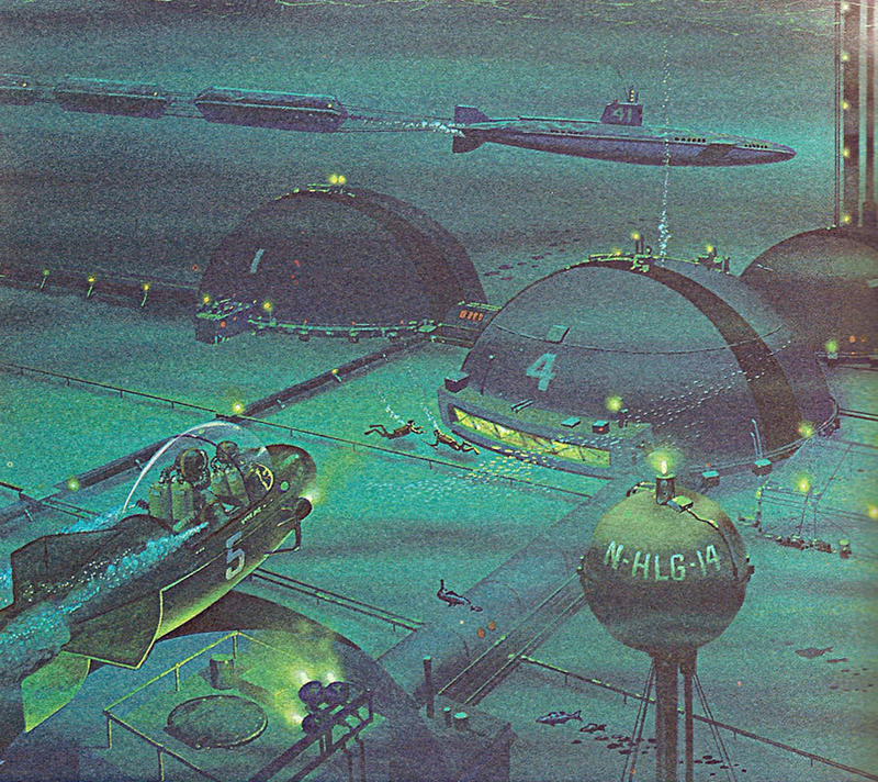 Illustration for article titled Gorgeous Concept Designs for Underwater Cities